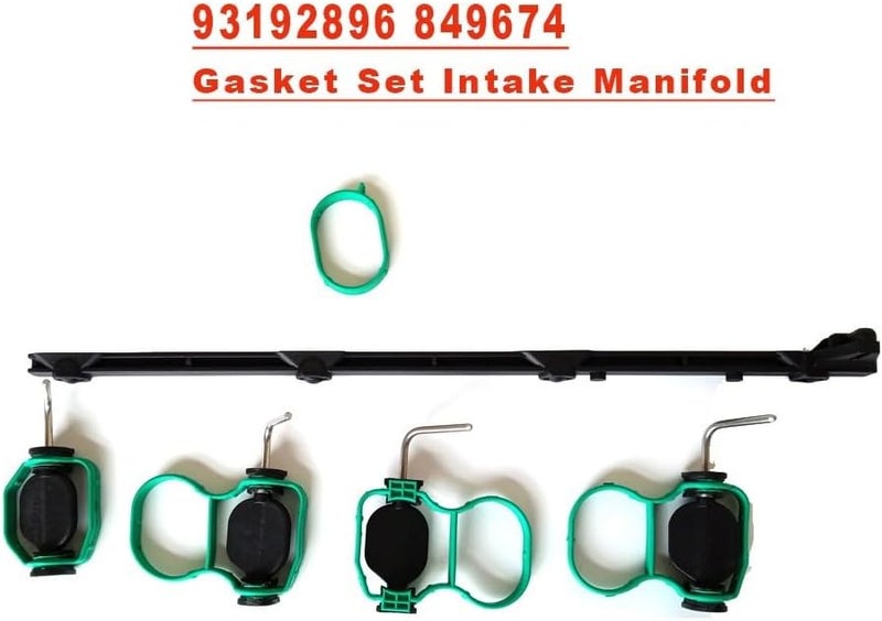 QASULER Intake Manifold Gasket Set with Swirl Flaps - Image 2