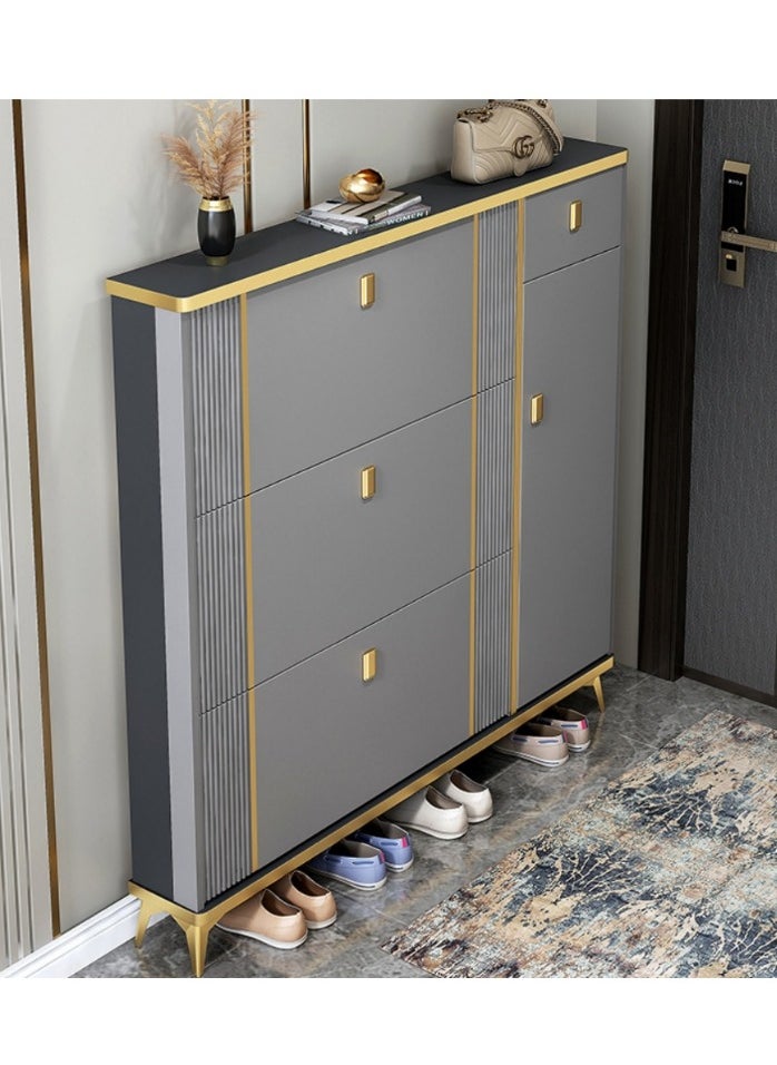 Generic - Shoe Storage Cabinet for Entryway Slim, Shoe Cabinet with 3 Flip Drawers, Entryway Shoe Storage Cabinet for Home and Apartment - Image 1