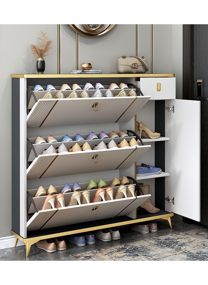 Generic - Shoe Storage Cabinet for Entryway Slim, Shoe Cabinet with 3 Flip Drawers, Entryway Shoe Storage Cabinet for Home and Apartment - Image 1