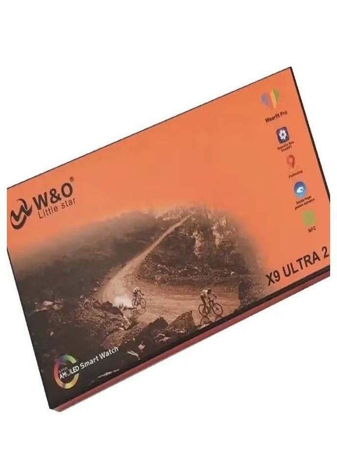 في & حول ساعة ذكية W&O X9 ULTRA 2 Series 9-برتقالي - Image 3