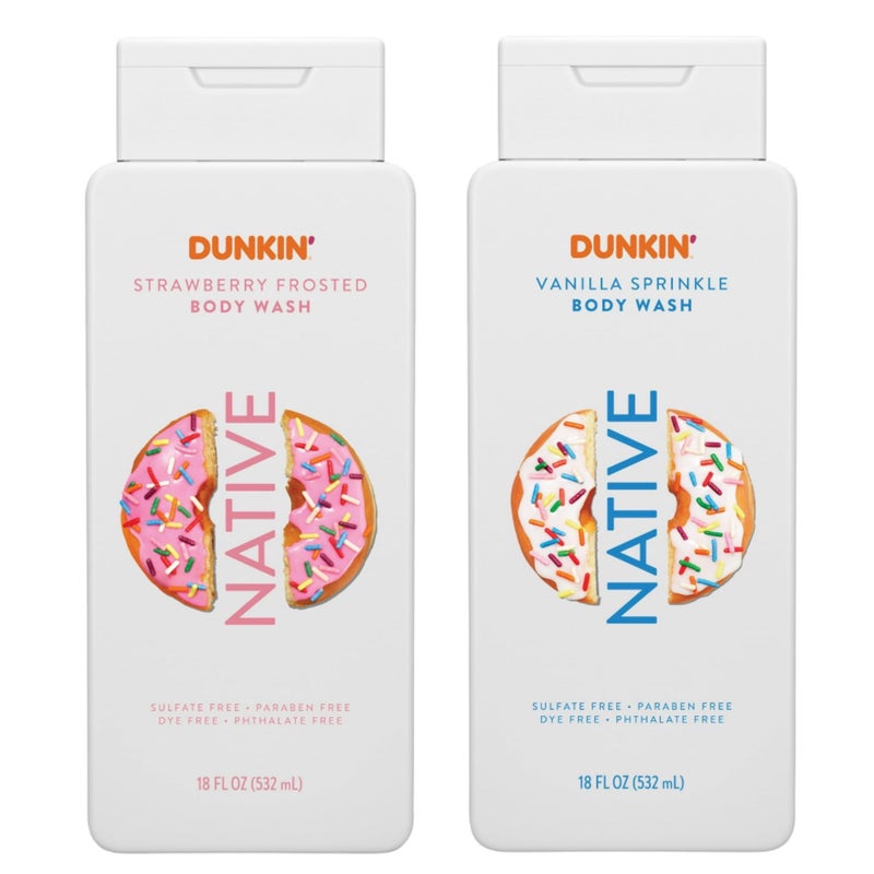 غسول الجسم نيتيف إصدار محدود روائح رشة فانيليا 18 أونصة غسول الجسم فراولة مغطاة بالثلج 18 أونصة غسول الجسم رشة فانيليا فراولة مغطاة بالثلج