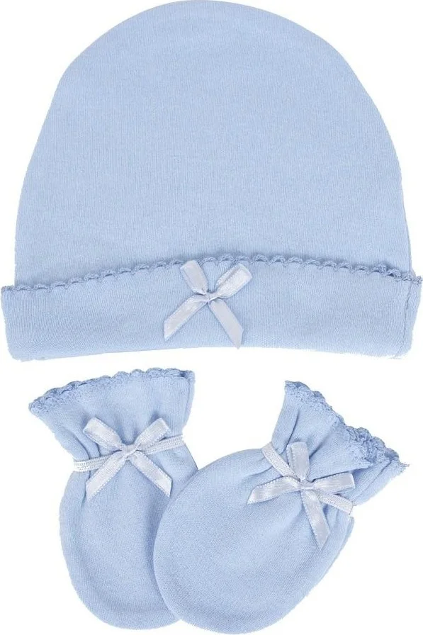 Sevi Bebe Sevibebe Baby Hat Glove Set Newborn 0-3 Months 99