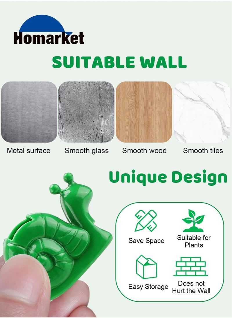 HomarKet - 100 PCS Plant Fixture Clips for Wall Climbing Plants Vines,Snail Shape Invisible Climbing Plant Wall Clips for Indoor and Outdoor Plants Support and Decoration - Image 1