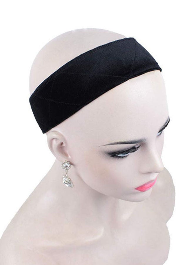 NIBEMINENT Wig Gripper Velvet Hair Band Black