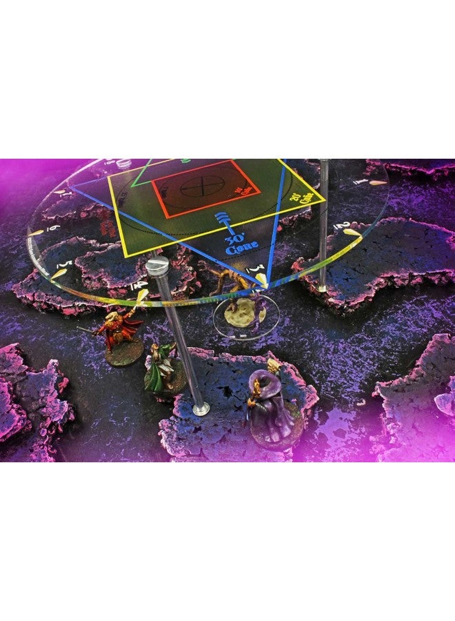 LITKO Premium Printed Elevated RPG Damage & Spell Template for TTRPG | Area Effect Template | Compatible with DND and Pathfinder Games 5E Dungeons and Dragons - Image 3