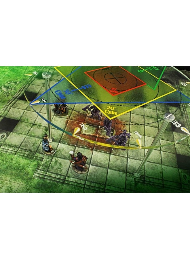 LITKO Premium Printed Elevated RPG Damage & Spell Template for TTRPG | Area Effect Template | Compatible with DND and Pathfinder Games 5E Dungeons and Dragons - Image 4