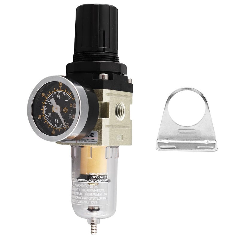 AW2000 02 Premium Aluminum Alloy Air Filter Regulator Water Oil Separator for Pneumatic Machinery - Image 2