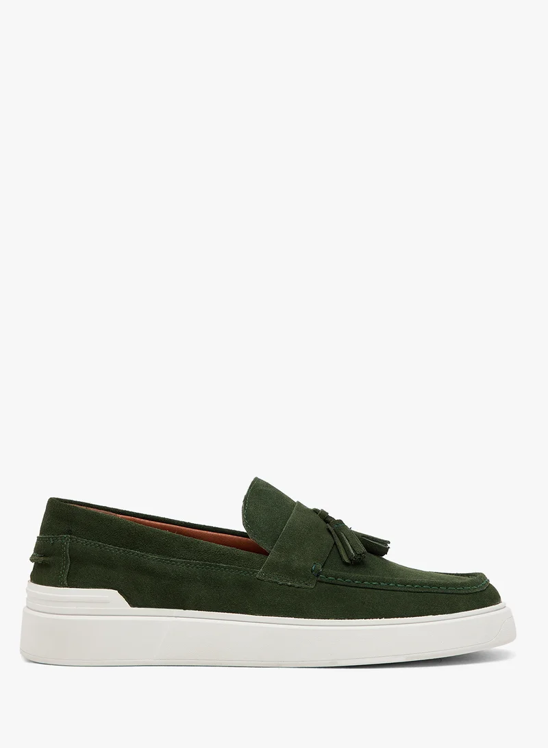 روبرت وود Genuine Leather Suede Casual Loafer Slip Ons