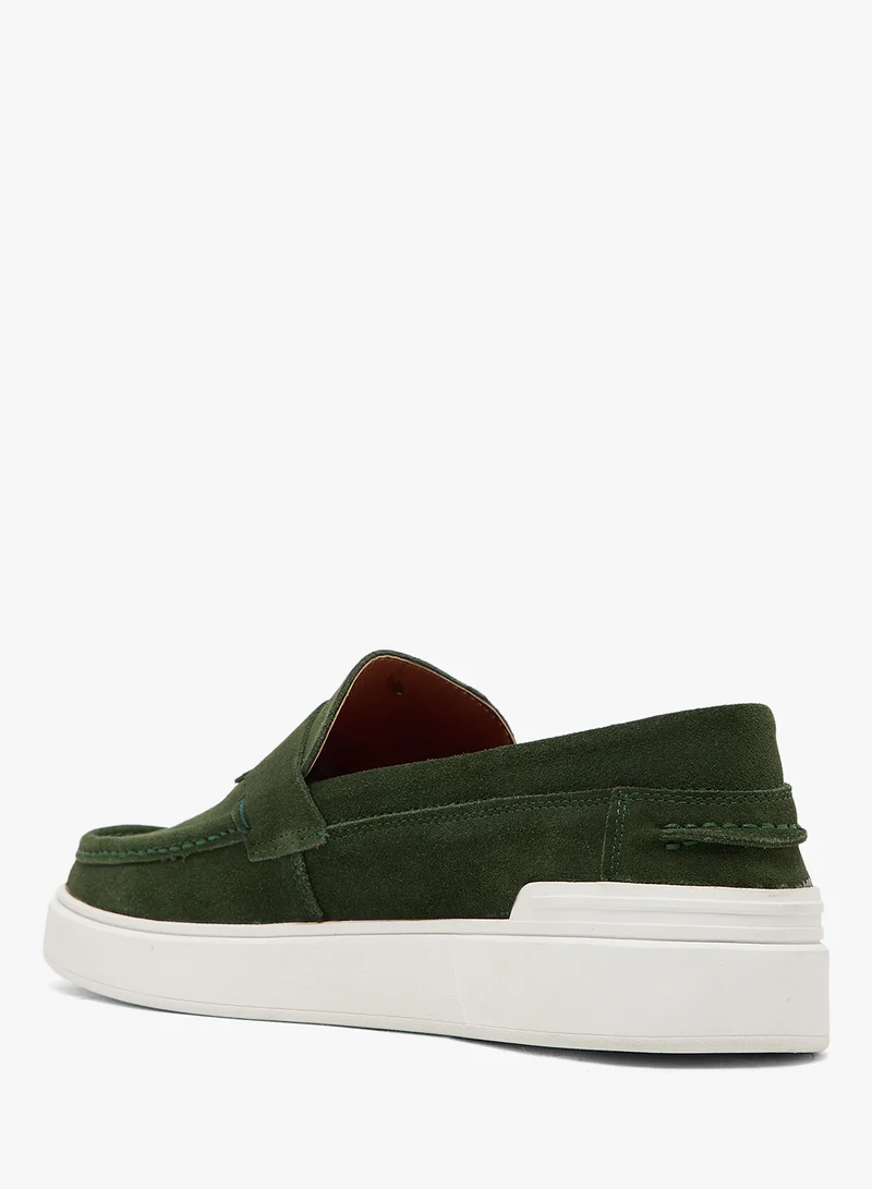 روبرت وود Genuine Leather Suede Casual Loafer Slip Ons