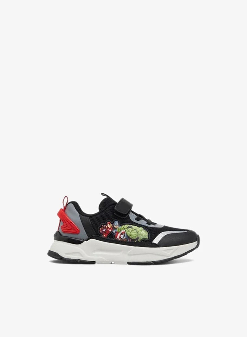 MARVEL Boys Avengers Detail Sneakers with Hook and Loop Closure