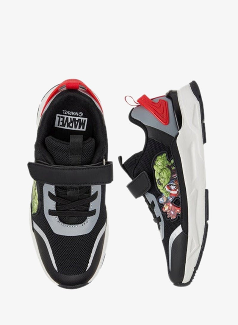 MARVEL Boys Avengers Detail Sneakers with Hook and Loop Closure - Image 3