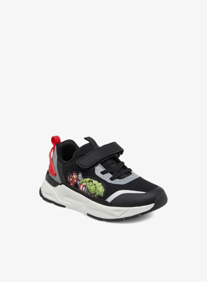 MARVEL Boys Avengers Detail Sneakers with Hook and Loop Closure