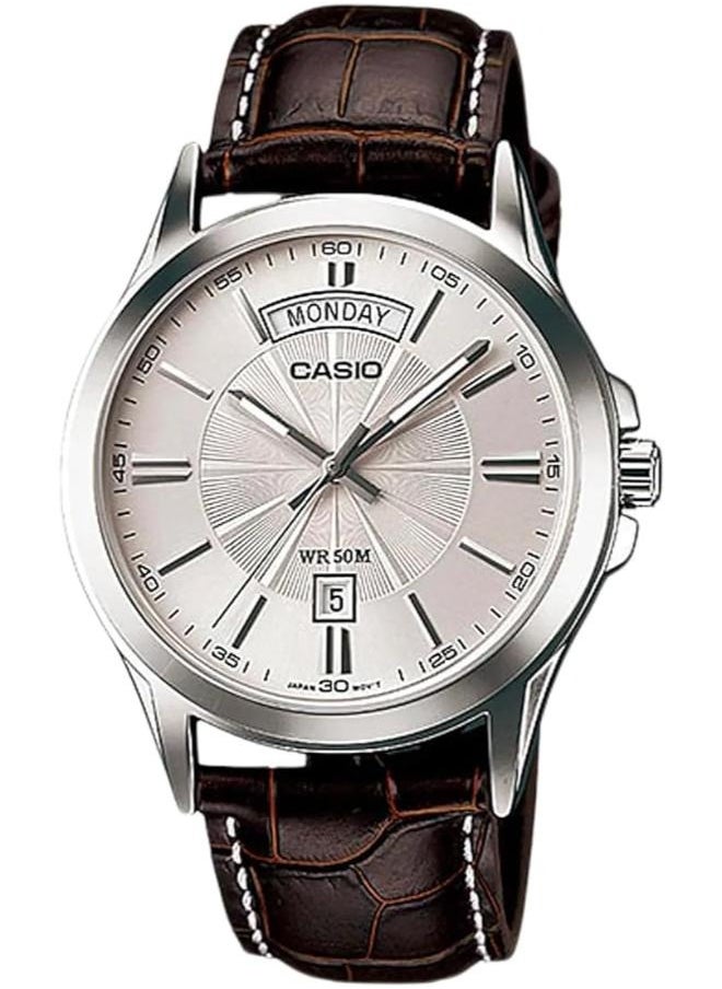CASIO - Casio MTP-1381L-7AVDF For Men (Anlaog, Casual Watch), Leather, Analog - Image 1