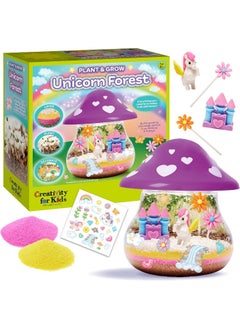 Creativity for Kids Creativity for Kids Plant and Grow Unicorn Forest: Terrarium Kit for Kids, Unicorn Toys and STEM Kits for Kids, Arts and Crafts for Girls Ages 6-8+  - Image 1