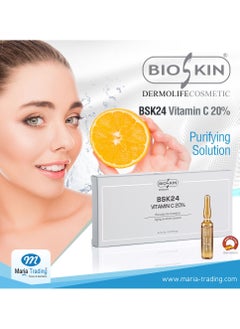Bioskin BSK24 VITAMIN C 20% Aging & Shine Solution 10 amp x 5mL  - Image 5