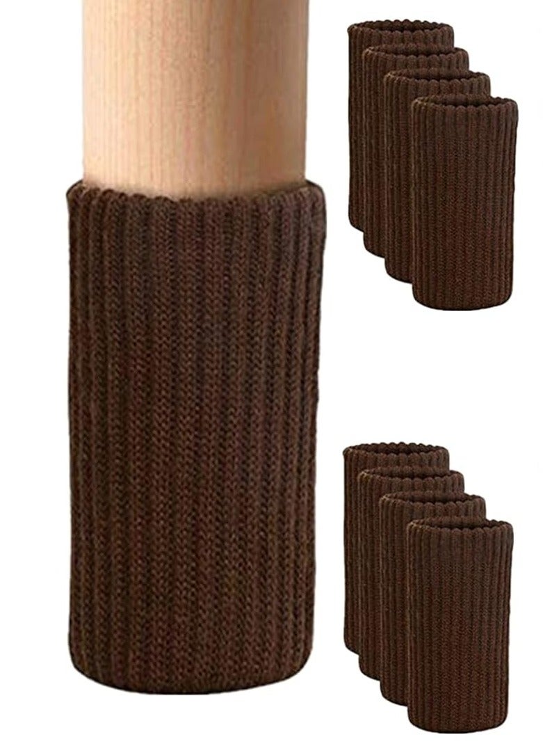 Pack of 4 Knitted Furniture Socks with Felt Pads  Chair Leg Protectors  - Image 4