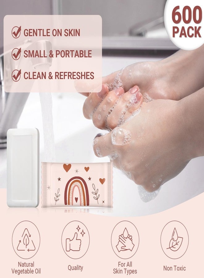 Kacctyen 200 Pcs 0.35 oz Mini Hotel Soap Bars Bulk Individually Wrapped Rainbow Hand Soap Bars Travel Size Toiletries for Hospitality Guest Holiday Rentals - Image 3