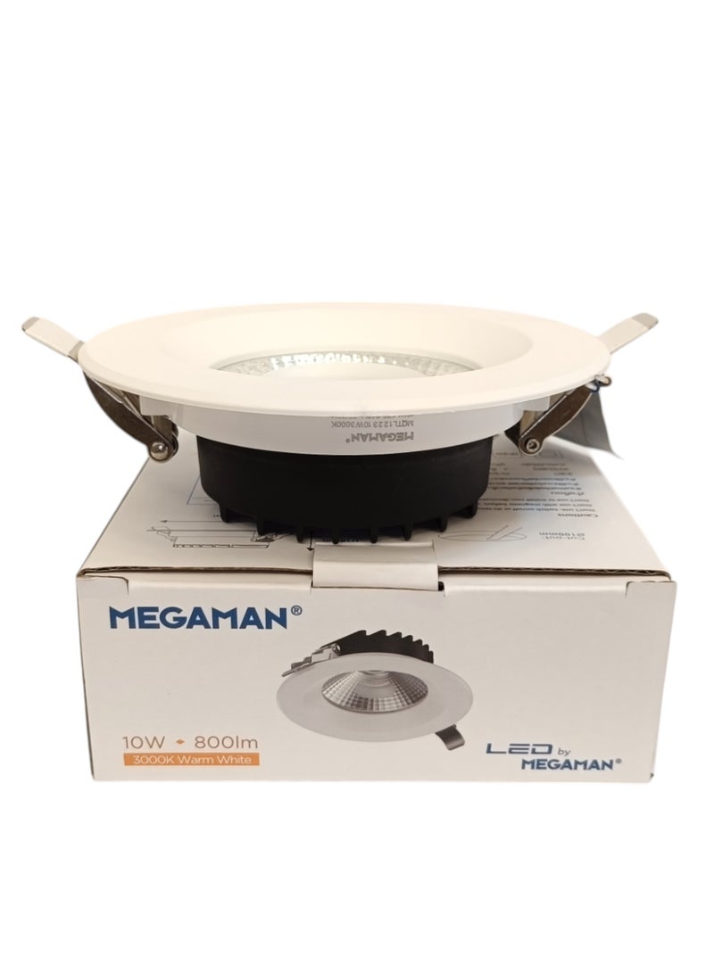 ميجامان Megaman Recessed 10W LED Downlight - Warm White(3000K)  - Image 1