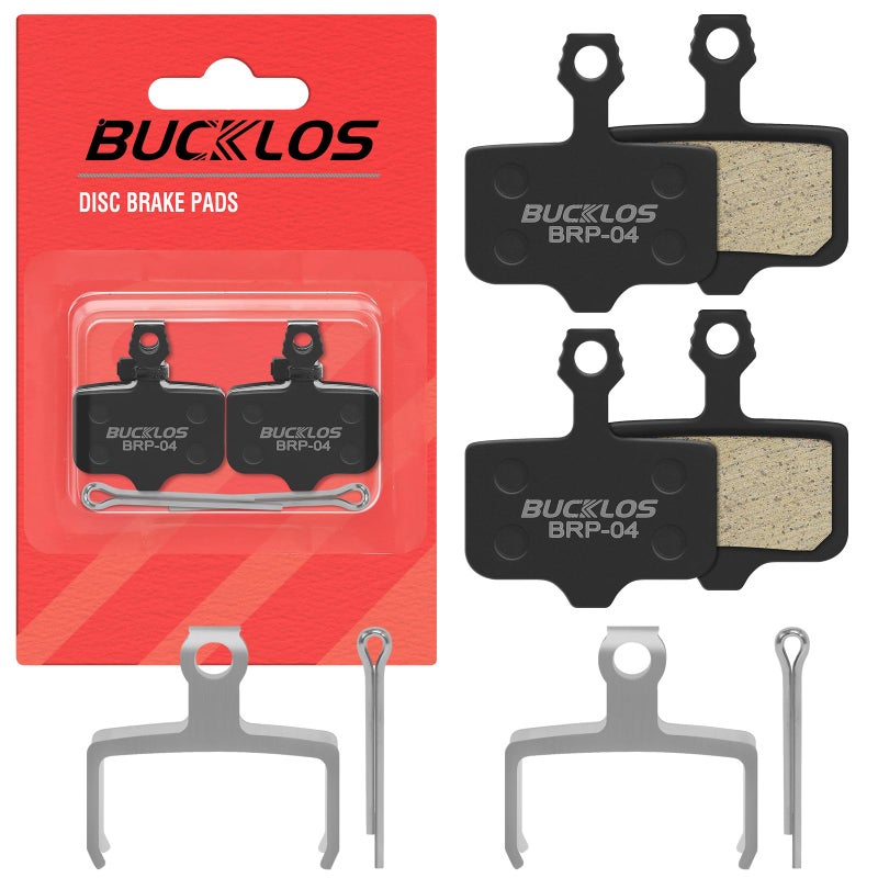 BUCKLOS Bike Disc Brake Pads-Bicycle Disk Brake Pads for Sram Avid Elixir E1 E3 E5 E7 E9 ER ER CR Mag Level TL T Sram XX X0 X7 X9 XXWC DB1 DB3 DB5 for Mountain Bike/Ebike/Road Bike/Scooter - Image 1