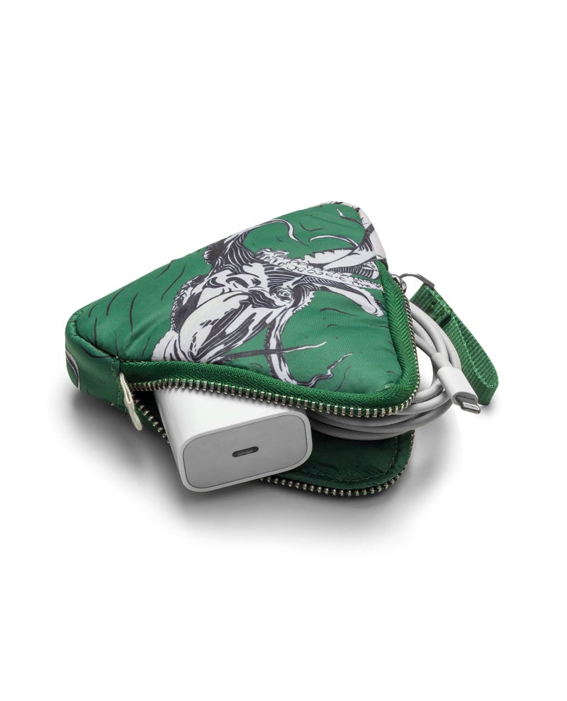DailyObjects Easy Triangle Pouch | Crafted using Soft-Touch and Water-Repellent Polyester | Polyfill Cushioning Assures Scratch-Free Security | Comes with an O-Ring to Attach Keys, Charms or Wristlets - Image 4