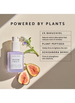HERBIVORE HERBIVORE Bakuchiol Retinol Alternative Moon Fruit Face Serum EXTRA STRENGTH - 1% Bakuchiol + Peptides, Smooths Skin, Reduces Fine Lines & Wrinkles, Plant-based, Vegan, Cruelty-free, 30mL / 1 oz  - Image 2