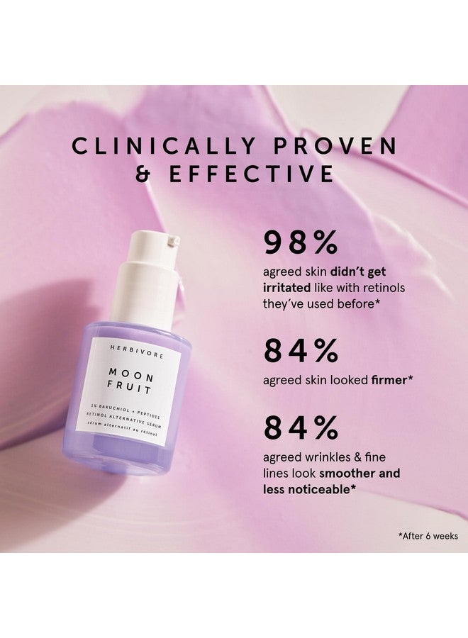 HERBIVORE Bakuchiol Retinol Alternative Moon Fruit Face Serum EXTRA STRENGTH - 1% Bakuchiol + Peptides, Smooths Skin, Reduces Fine Lines & Wrinkles, Plant-based, Vegan, Cruelty-free, 30mL / 1 oz - Image 3