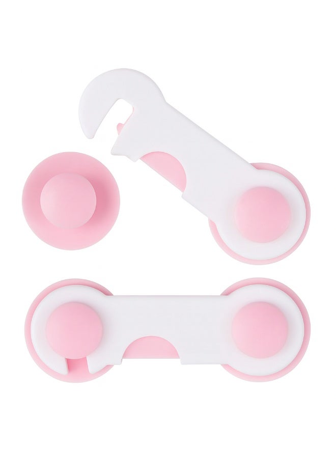 Baby Safety Lock for Cabinets, Drawers, and Fridge – Child Proof Lock with Strong Adhesive – Easy to Install, Reusable, and Durable - (two piece) - Image 1