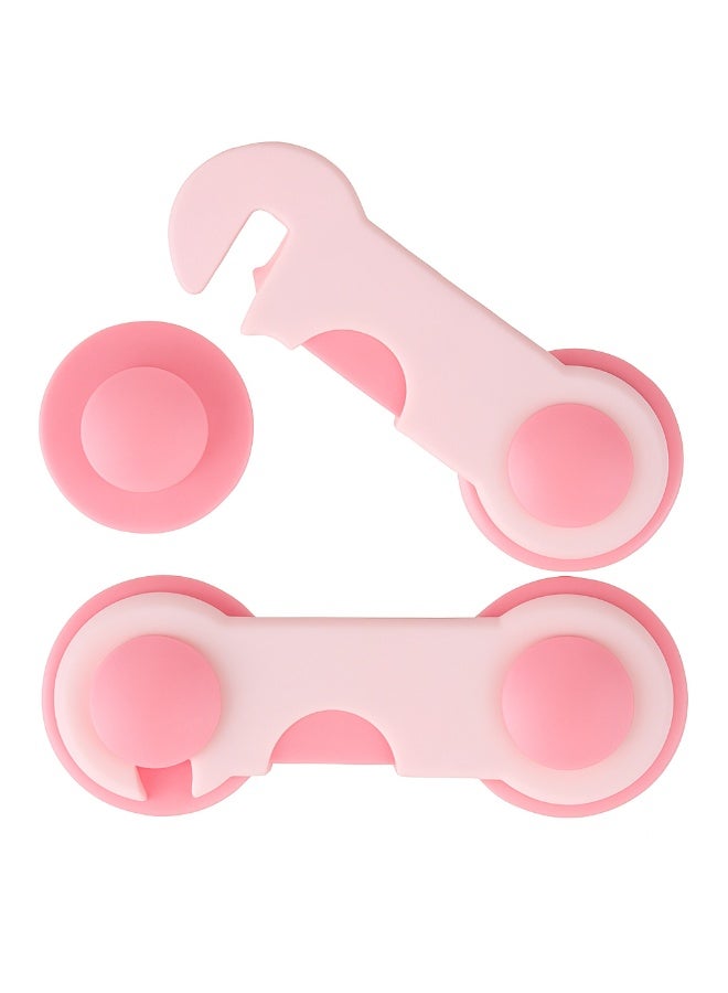 Baby Safety Lock for Cabinets, Drawers, and Fridge – Child Proof Lock with Strong Adhesive – Easy to Install, Reusable, and Durable - (two piece) - Image 2