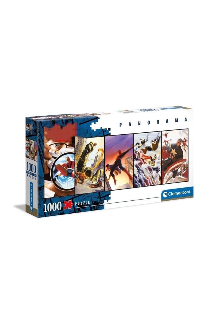 Clementoni Marvel Superheroes Panorama Puzzle – 1000 PCS Large Jigsaw - Image 2