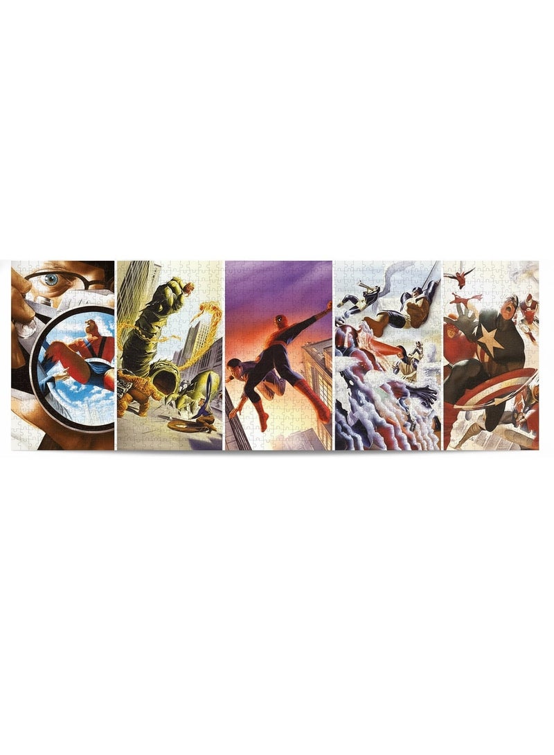 Clementoni Marvel Superheroes Panorama Puzzle – 1000 PCS Large Jigsaw - Image 3