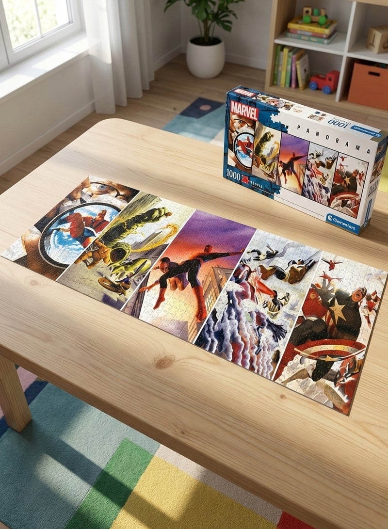 Clementoni Marvel Superheroes Panorama Puzzle – 1000 PCS Large Jigsaw - Image 4