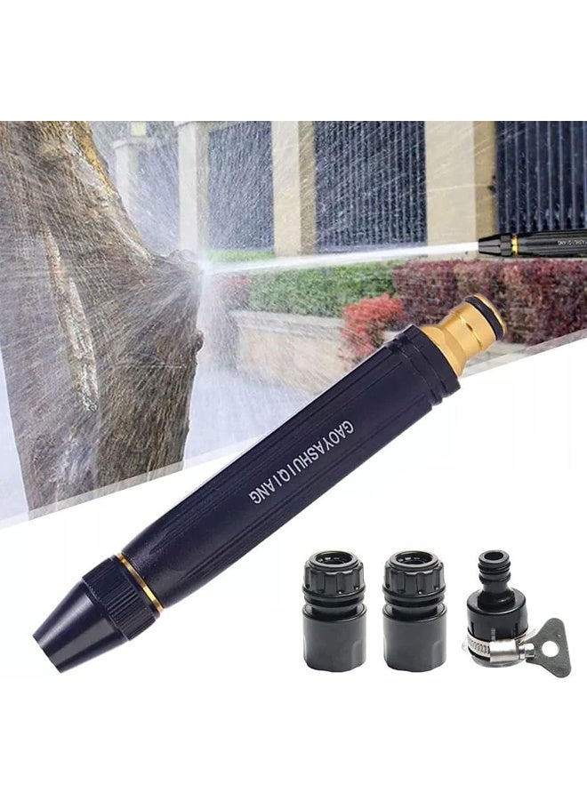 ECVV Car Washing High Pressure Water Gun Nozzle, Garden Hose Nozzle Spray - High Pressure Metal Water Gun Sprinkler, Adjustable Metal Nozzle Garden Hose Sprinkler - Image 1