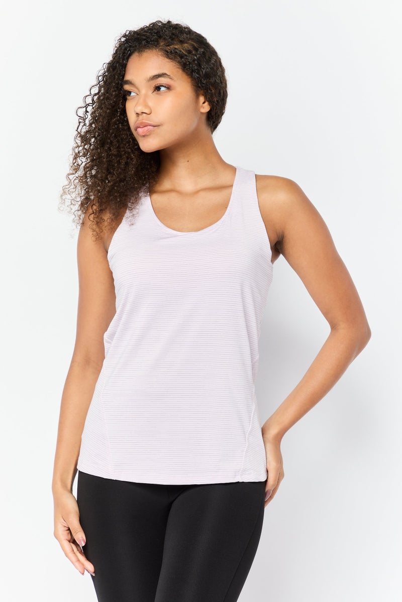 SKECHERS Women Sportswear Fit Sleeveless Padded Training Top, Pink - Image 1