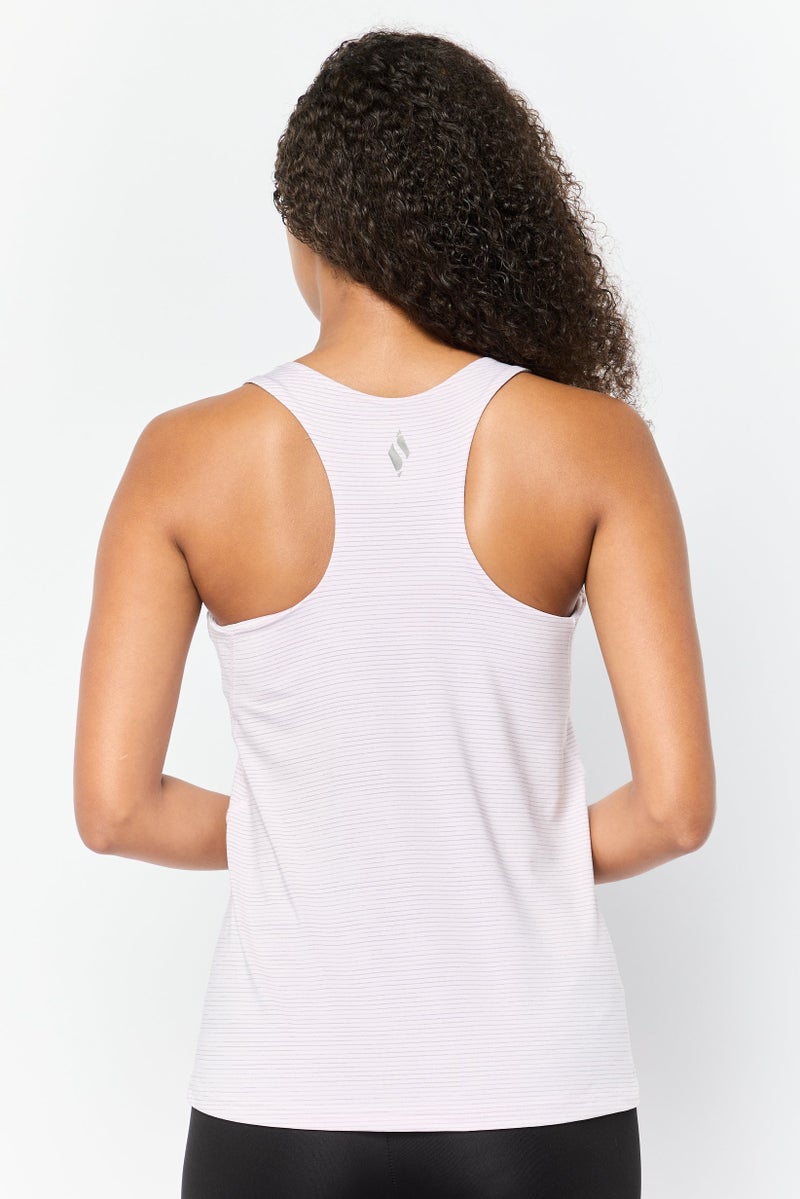 SKECHERS Women Sportswear Fit Sleeveless Padded Training Top, Pink - Image 2