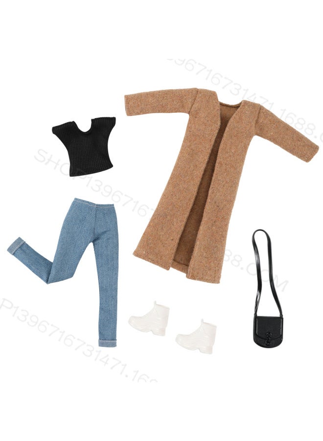 Foreign Trade New 30CM Doll Fashion Talent Anchor Series Windbreaker Coat Bobby 