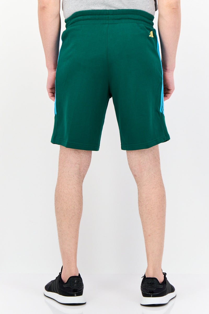 Adidas Men Sportswear Fit Basketball Shorts, Green - Image 3