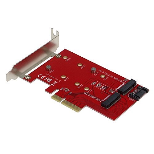 Sedna 2 Port NGFF M.2 B + M Key SSD to PCI-E PCI Express 4X 4 Lane Adapter with low profile bracket - Image 5