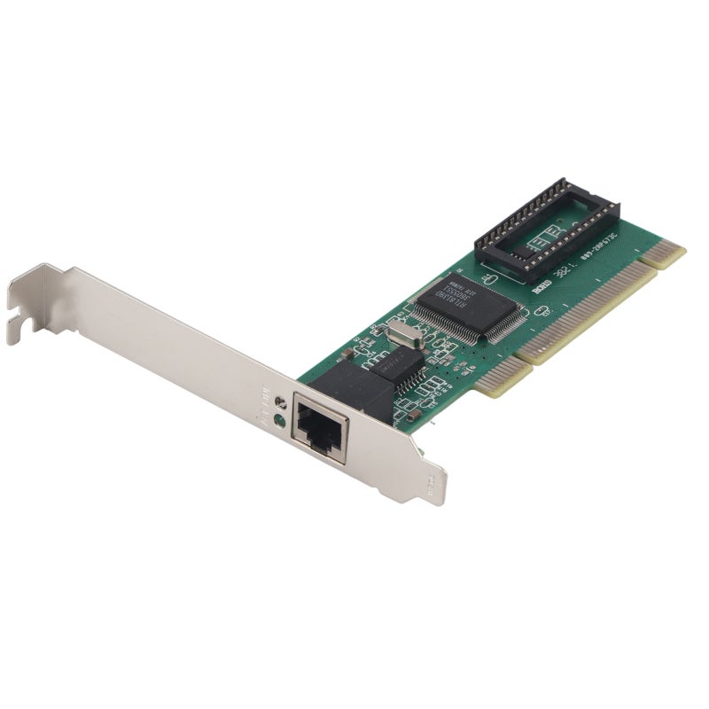Pci Ethernet Card: 10/100mb Lan Card Plug And Play - Multi-OS Compatible Network Adapter For Desktop Home Office Network Building - Image 1
