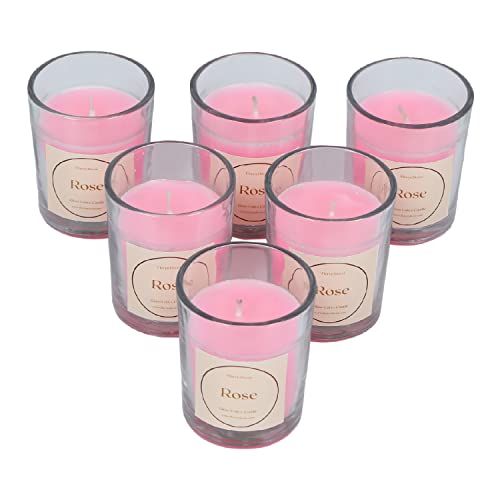 Floryn Decor® Votive Glass Candle | Perfume Candles for Home | Candles for Home Decoration Fragrance | Burning Time- 10 Hours Each (Pack of 12, Scent- English Rose) - Image 4