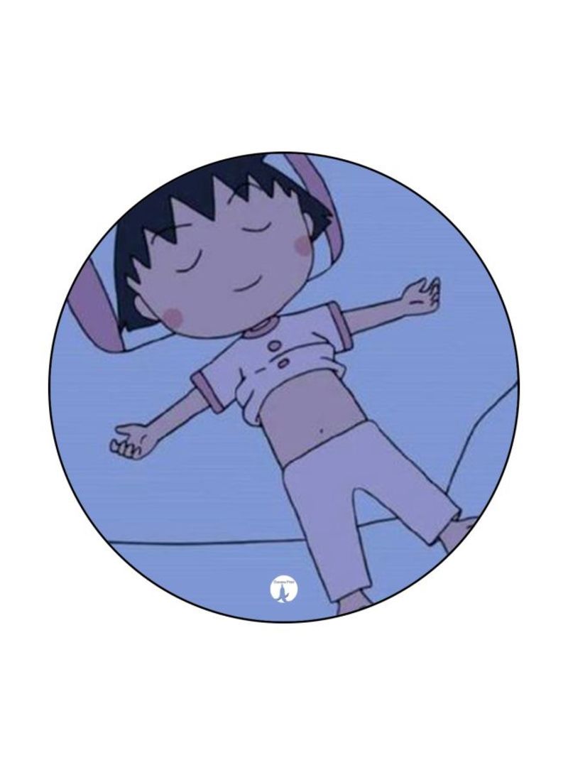 RKN Animated Chibi Maruko Chan Printed Mousepad Blue/Black