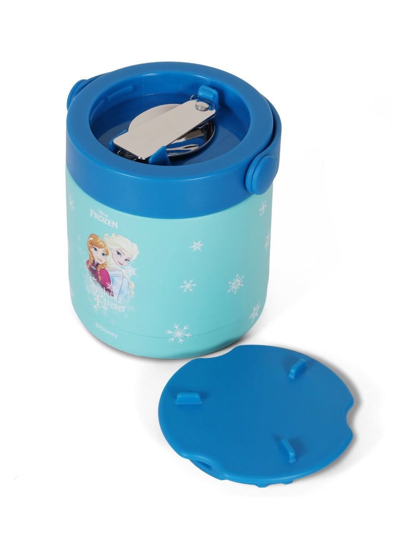 Eazy Kids Disney Frozen Princess Elsa Stainless Steel Insulated Food Jar - Blue(350ml)  - Image 2