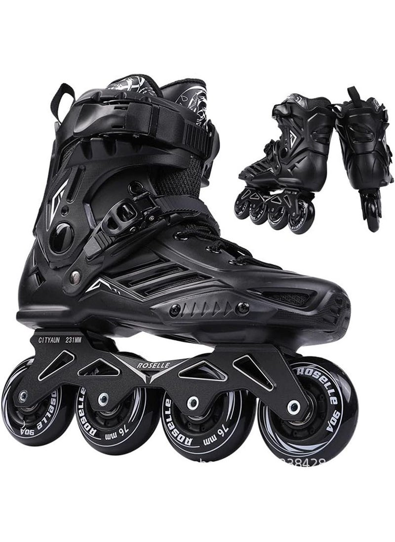 MONOGUE - Skating Shoes Inline Professional Single Row Roller Blades Speed Skates Without Physical Brake - Image 1