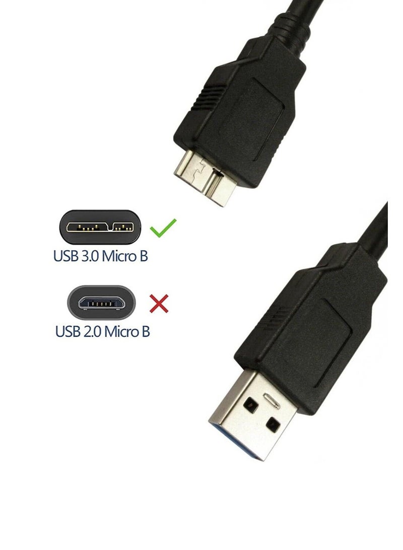 فوجيشكا كابل USB 3.0 إلى Micro USB 3.0 عالي السرعة – كابل توصيل ونقل بيانات للقرص الصلب والكاميرات والتابلت  - Image 5