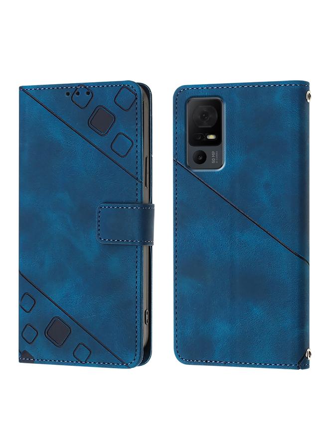 erorex Case For TCL 50 LE 5G Skin Feel Embossed Leather Phone Case  - Image 3