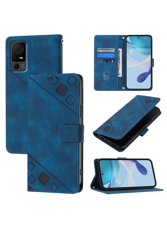 erorex Case For TCL 50 LE 5G Skin Feel Embossed Leather Phone Case  - Image 1