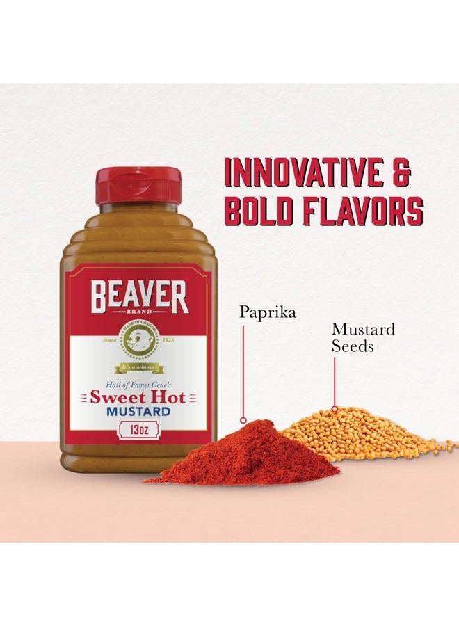 Beaver Sweet Hot Mustard, 13 oz squeeze bottle - Image 2