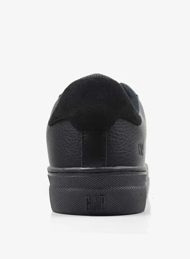 جاب Men's Textured Sneakers with Lace-Up Closure - Portland Cup Low M