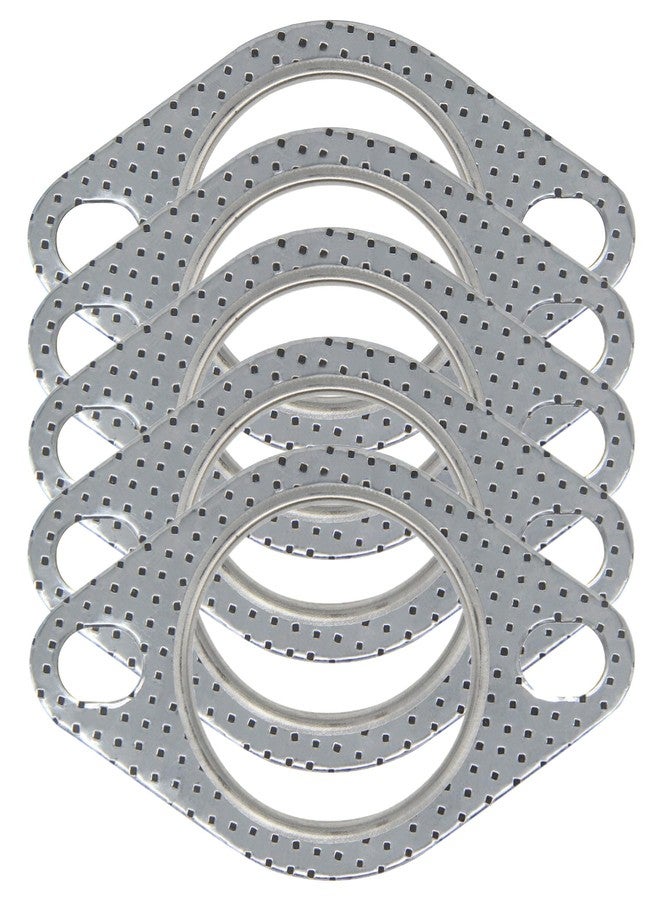 YSIL Exhaust Flange Gaskets 2.5" 2-Bolt Exhaust Manifold Gasket Replacement Car Exhaust Gasket Car Accessories OEM#120-06310-0002 Pack of 5 - Image 1