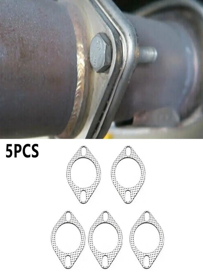 YSIL Exhaust Flange Gaskets 2.5" 2-Bolt Exhaust Manifold Gasket Replacement Car Exhaust Gasket Car Accessories OEM#120-06310-0002 Pack of 5 - Image 3