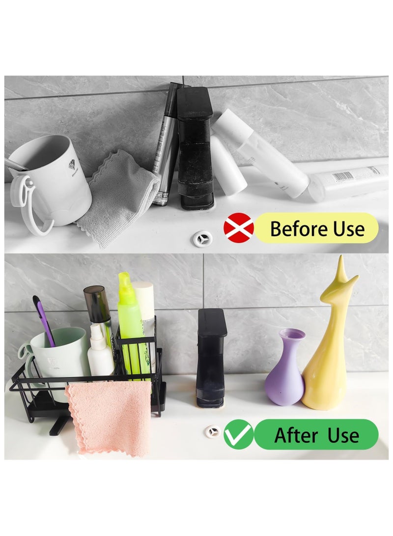 LEFAFA Sponge Holder for Kitchen Sink, Rustproof Stainless Steel Sink Caddy with Removable Drip Tray and Brush Holder Towel Rack, Kitchen Accessories for Countertop Dish Soap Dispenser Storage  - Image 4